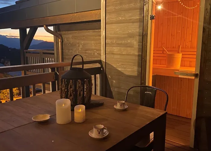 Penthouse L'ourse Bleue - Sauna Privatif - Acces Direct Aux Pistes * Courchevel