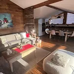 Penthouse L'ourse Bleue - Sauna Privatif - Acces Direct Aux Pistes 公寓 谷雪维尔