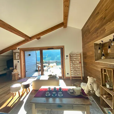 公寓 Penthouse L'ourse Bleue - Sauna Privatif - Acces Direct Aux Pistes *