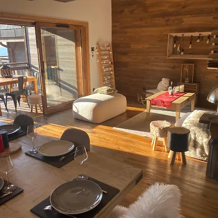 Appartamento Penthouse L'ourse Bleue - Sauna Privatif - Acces Direct Aux Pistes